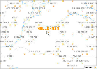 map of Hollóháza