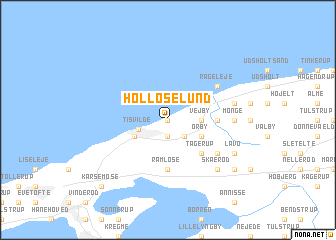 map of Holløselund