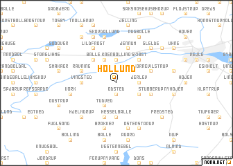 map of Høllund