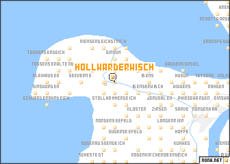 map of Hollwarderwisch