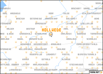 map of Hollwede