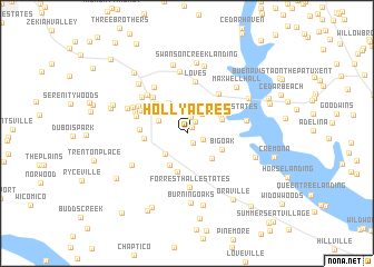 map of Holly Acres