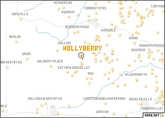 map of Hollyberry