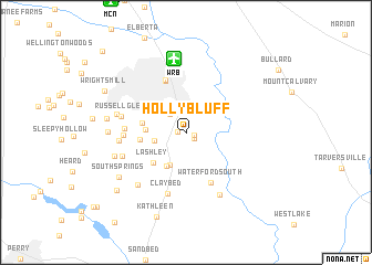 map of Holly Bluff