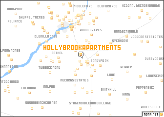 map of Hollybrook Apartments