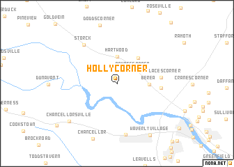 map of Holly Corner