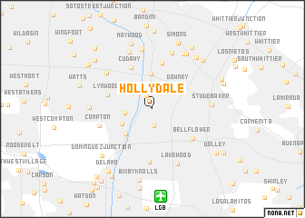 map of Hollydale