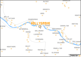 map of Hollygrove