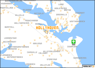 map of Holly Haven