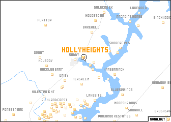 map of Holly Heights