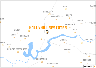 map of Holly Hills Estates