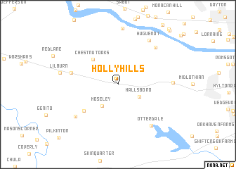 map of Holly Hills