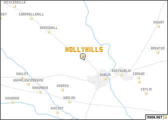 map of Holly Hills