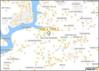 map of Holly Hill