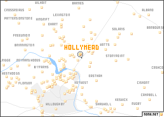 map of Hollymead