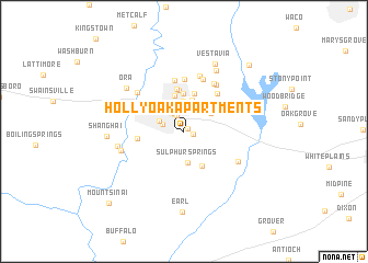 map of Hollyoak Apartments