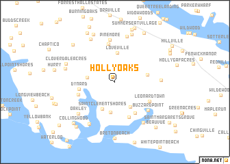 map of Holly Oaks