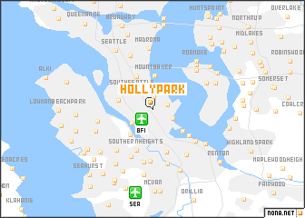 map of Holly Park