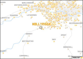 map of Holly Ridge