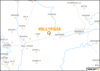 map of Holly Ridge