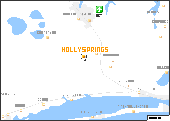 map of Holly Springs