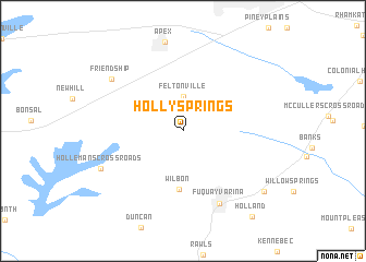 map of Holly Springs