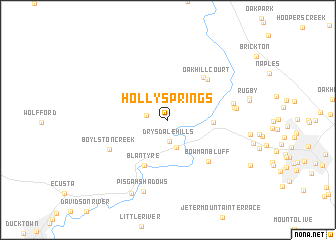 map of Holly Springs