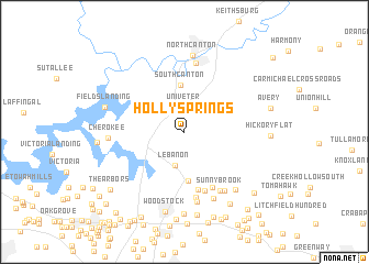 map of Holly Springs