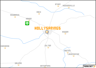 map of Holly Springs