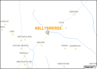 map of Holly Springs