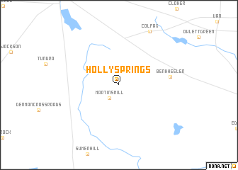 map of Holly Springs