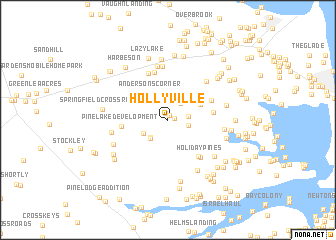 map of Hollyville