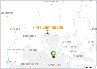 map of Hollywood Park