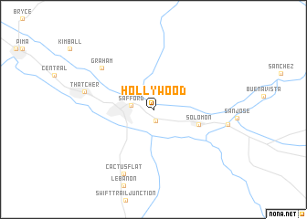 map of Hollywood