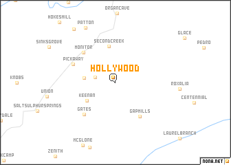 map of Hollywood