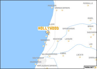 map of Hollywood