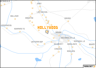 map of Hollywood