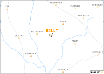 map of Holly