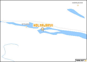 map of Holmajärvi