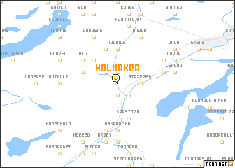 map of Holmåkra