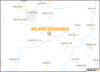 map of Holman Crossroads