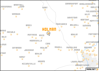 map of Holman