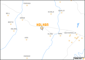 map of Holman