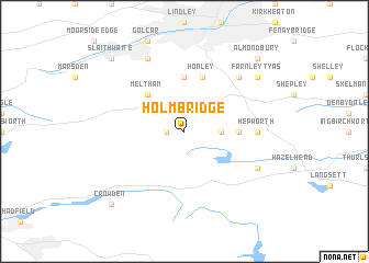 map of Holmbridge