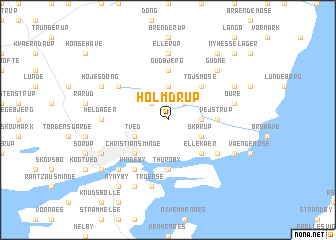 map of Holmdrup