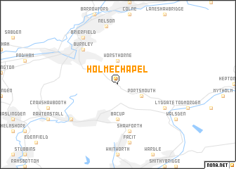 map of Holme Chapel