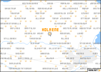 map of Holmene