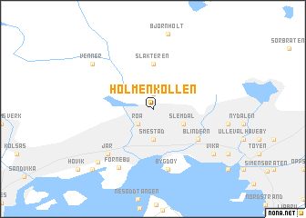 map of Holmenkollen