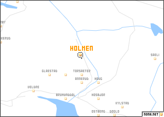 map of Holmen