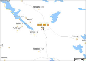 map of Holmen